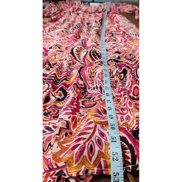 Nina Leonard Chiffon Dress For Women Size Small Lined 3/4 Sleve - Picture 5 of 12